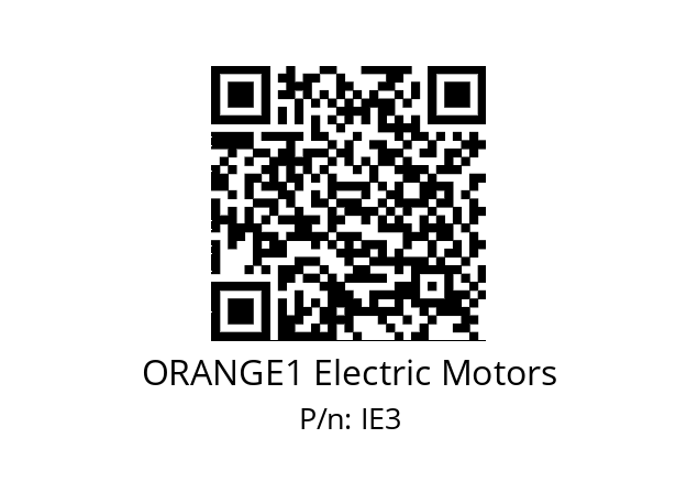   ORANGE1 Electric Motors IE3