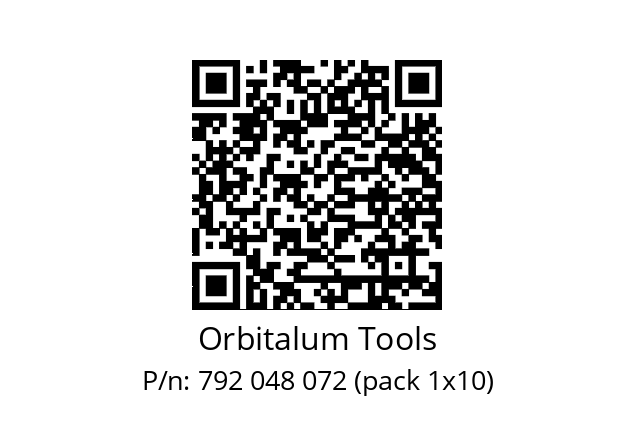   Orbitalum Tools 792 048 072 (pack 1x10)