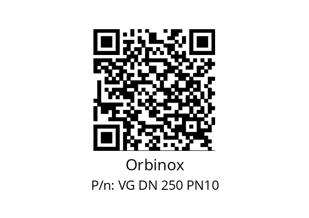   Orbinox VG DN 250 PN10