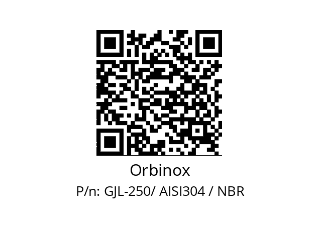   Orbinox GJL-250/ AISI304 / NBR