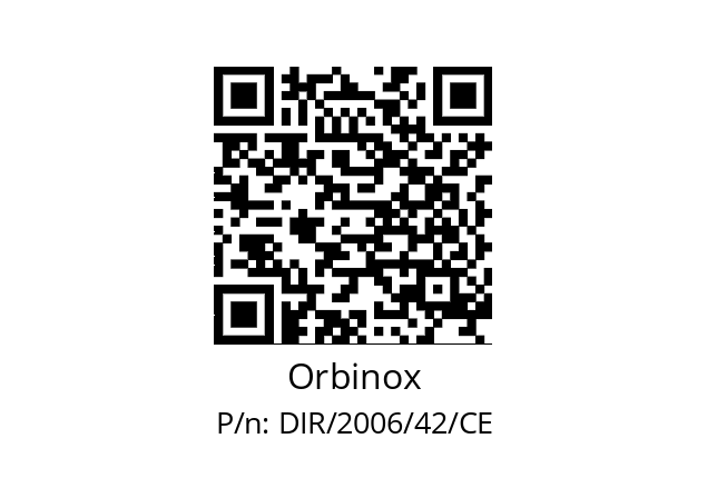   Orbinox DIR/2006/42/CE