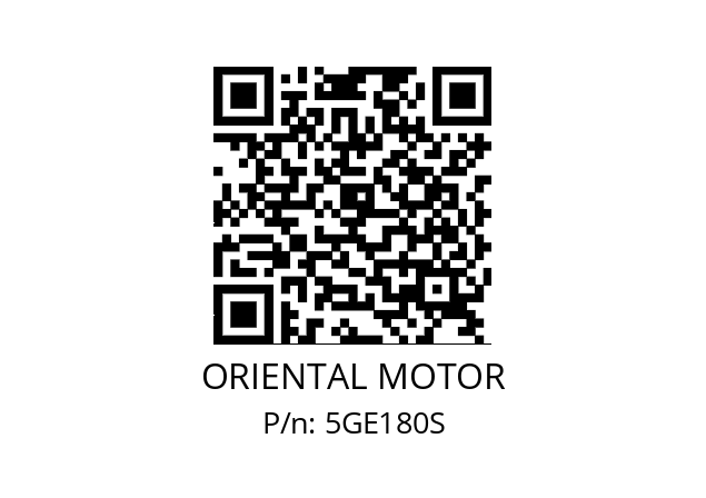   ORIENTAL MOTOR 5GE180S