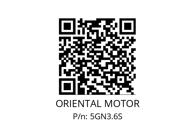   ORIENTAL MOTOR 5GN3.6S