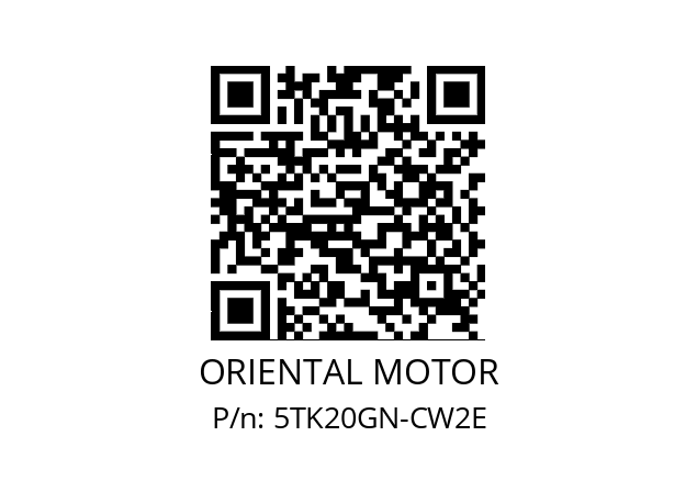   ORIENTAL MOTOR 5TK20GN-CW2E