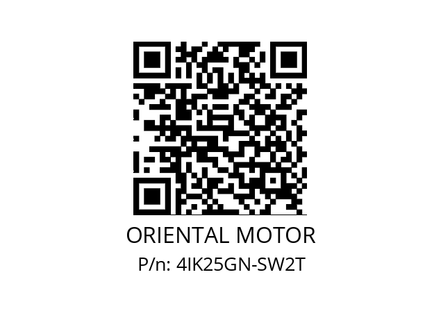   ORIENTAL MOTOR 4IK25GN-SW2T