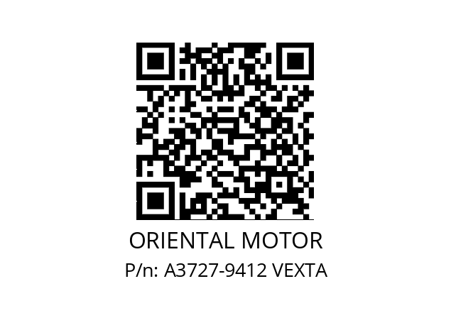   ORIENTAL MOTOR A3727-9412 VEXTA