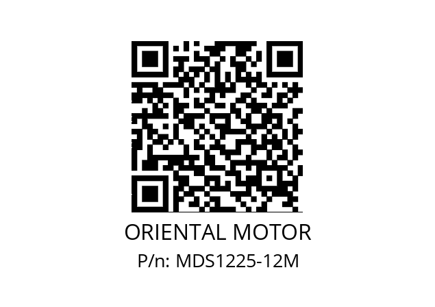   ORIENTAL MOTOR MDS1225-12M