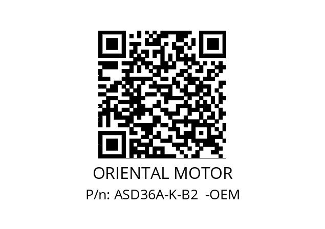   ORIENTAL MOTOR ASD36A-K-B2  -OEM