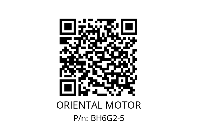   ORIENTAL MOTOR BH6G2-5