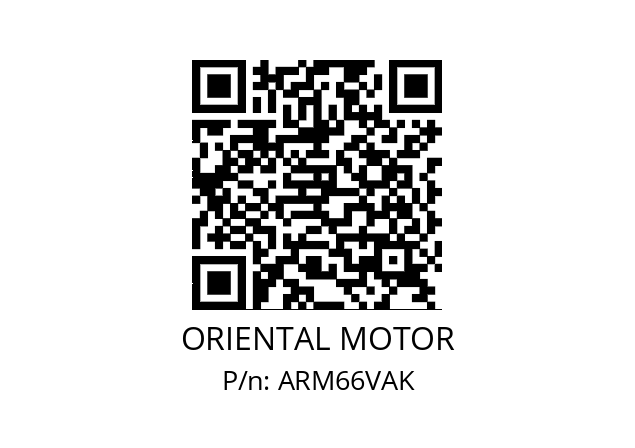   ORIENTAL MOTOR ARM66VAK