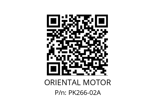   ORIENTAL MOTOR PK266-02A