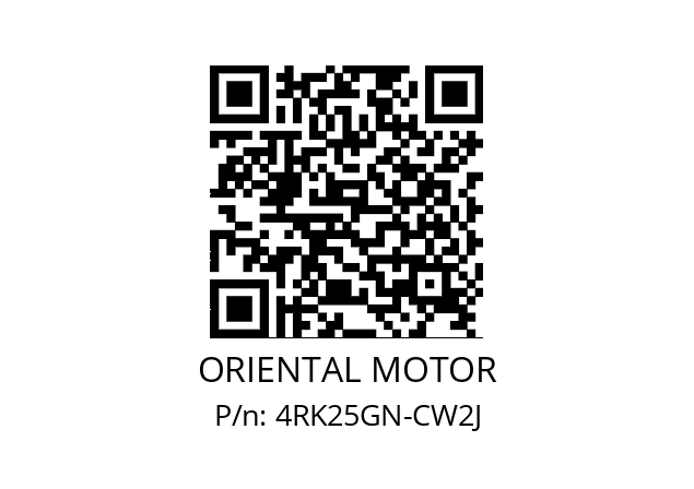   ORIENTAL MOTOR 4RK25GN-CW2J