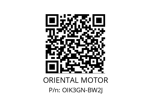   ORIENTAL MOTOR OIK3GN-BW2J