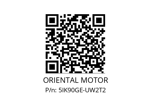   ORIENTAL MOTOR 5IK90GE-UW2T2