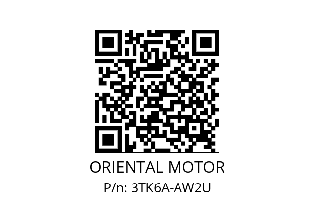   ORIENTAL MOTOR 3TK6A-AW2U