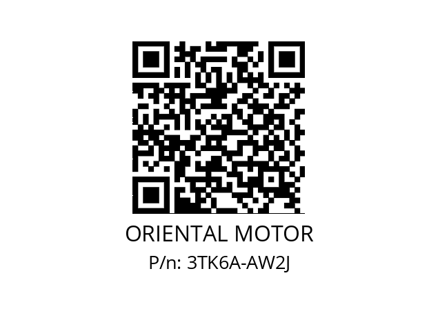   ORIENTAL MOTOR 3TK6A-AW2J