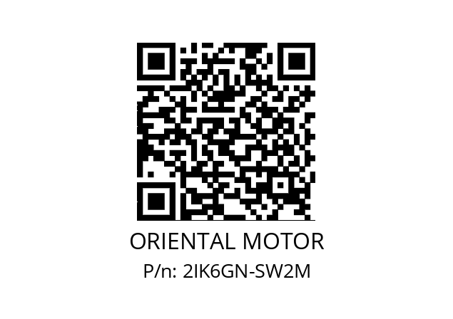   ORIENTAL MOTOR 2IK6GN-SW2M