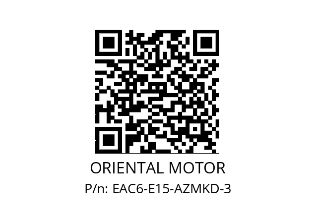   ORIENTAL MOTOR EAC6-E15-AZMKD-3