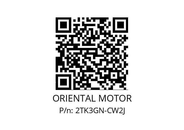   ORIENTAL MOTOR 2TK3GN-CW2J