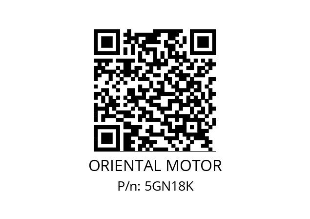   ORIENTAL MOTOR 5GN18K