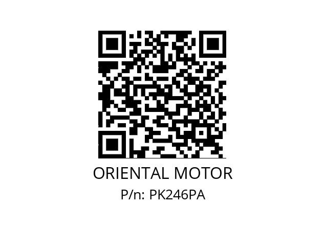   ORIENTAL MOTOR PK246PA