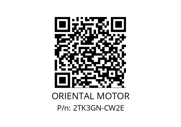   ORIENTAL MOTOR 2TK3GN-CW2E