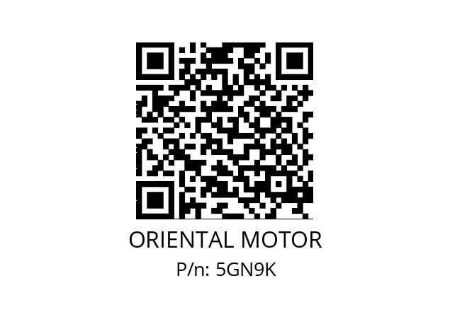   ORIENTAL MOTOR 5GN9K