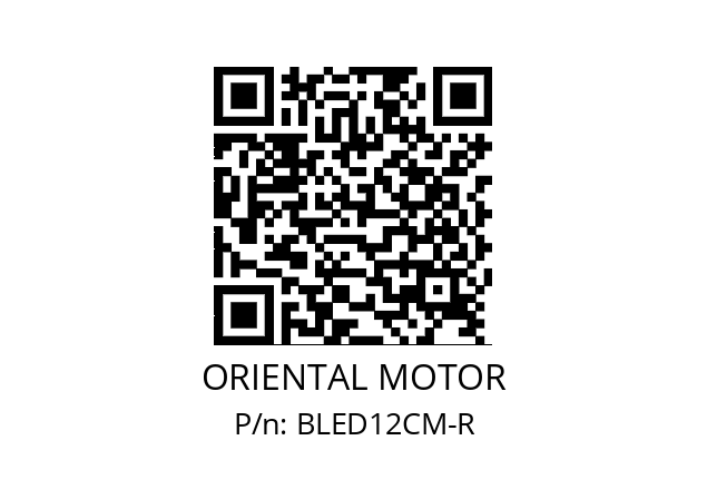   ORIENTAL MOTOR BLED12CM-R