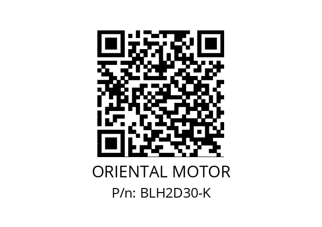   ORIENTAL MOTOR BLH2D30-K