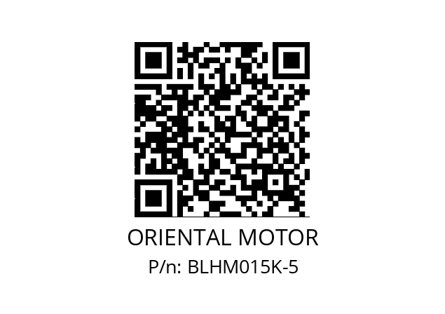   ORIENTAL MOTOR BLHM015K-5