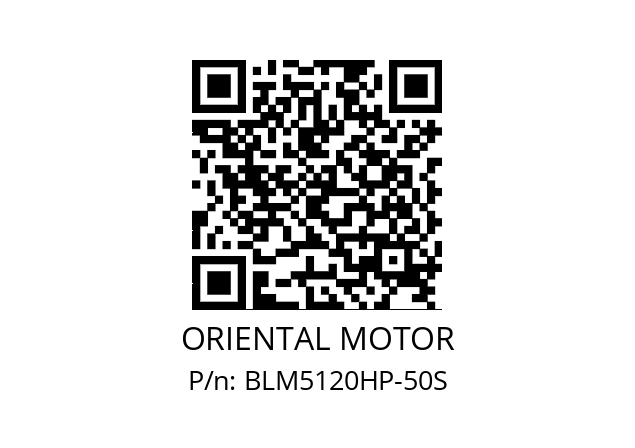   ORIENTAL MOTOR BLM5120HP-50S