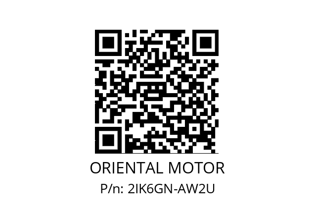   ORIENTAL MOTOR 2IK6GN-AW2U