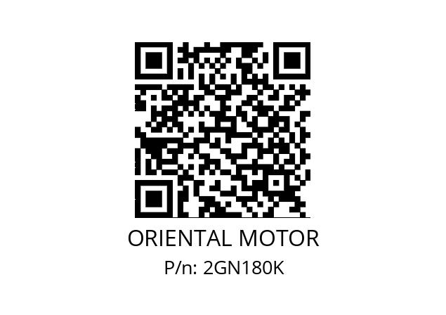   ORIENTAL MOTOR 2GN180K