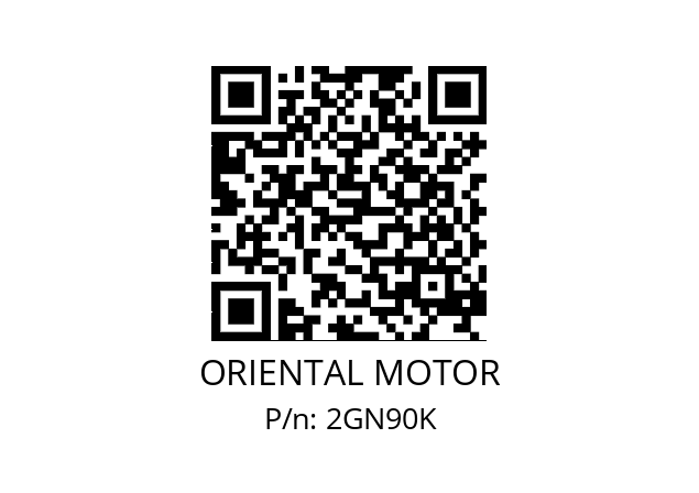   ORIENTAL MOTOR 2GN90K