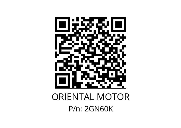   ORIENTAL MOTOR 2GN60K