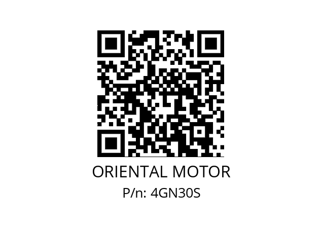   ORIENTAL MOTOR 4GN30S