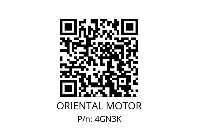   ORIENTAL MOTOR 4GN3K