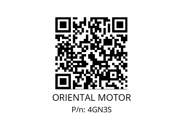   ORIENTAL MOTOR 4GN3S