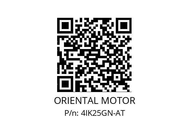   ORIENTAL MOTOR 4IK25GN-AT