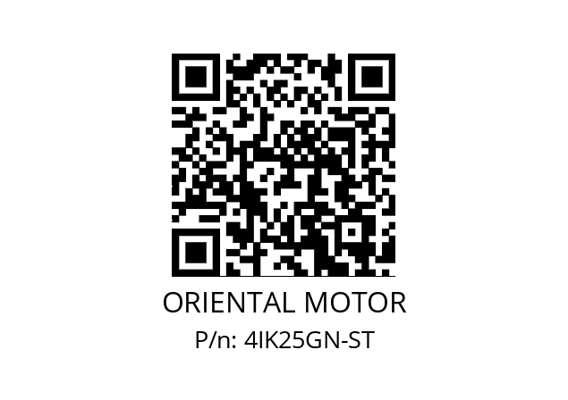   ORIENTAL MOTOR 4IK25GN-ST