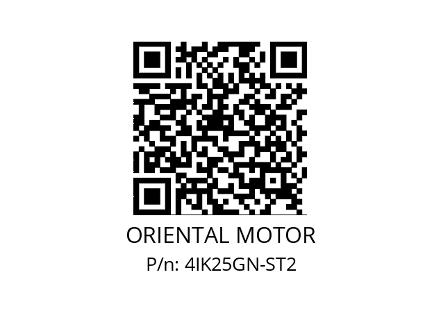   ORIENTAL MOTOR 4IK25GN-ST2