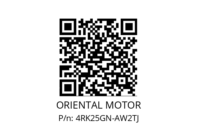   ORIENTAL MOTOR 4RK25GN-AW2TJ