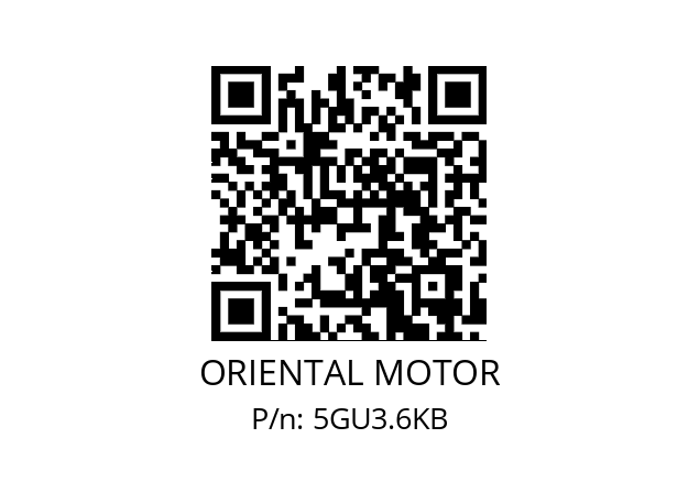   ORIENTAL MOTOR 5GU3.6KB