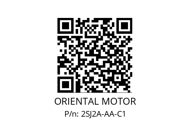   ORIENTAL MOTOR 2SJ2A-AA-C1