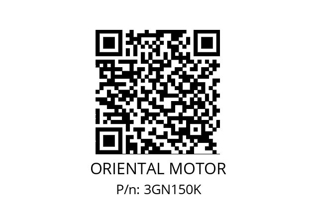   ORIENTAL MOTOR 3GN150K