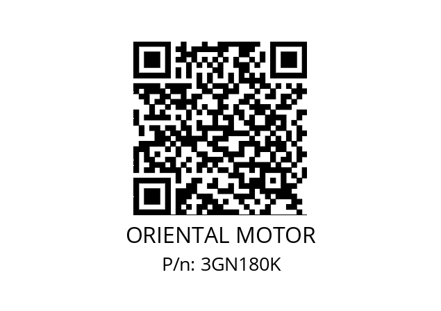   ORIENTAL MOTOR 3GN180K