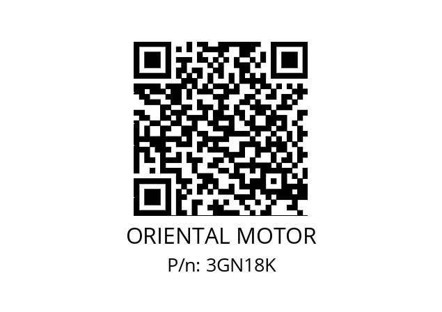   ORIENTAL MOTOR 3GN18K