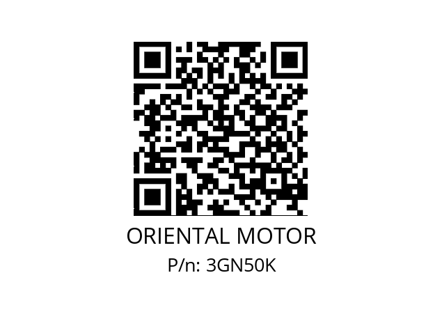   ORIENTAL MOTOR 3GN50K