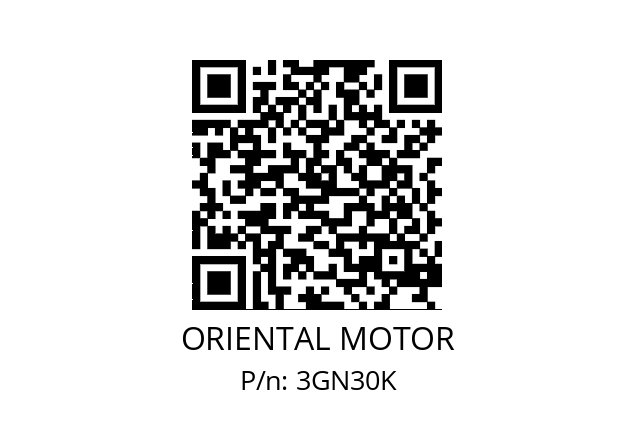   ORIENTAL MOTOR 3GN30K