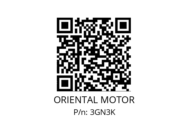   ORIENTAL MOTOR 3GN3K